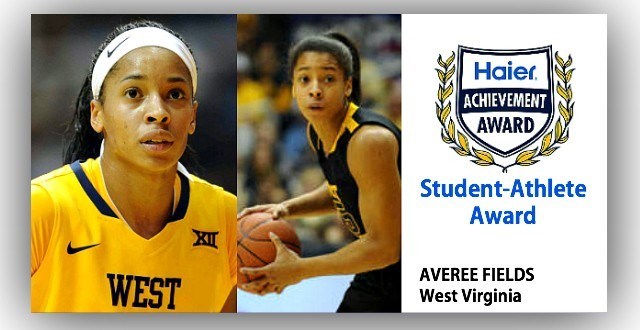 West Virginia's Averee Fields Named Haier Achievement Award Recipient